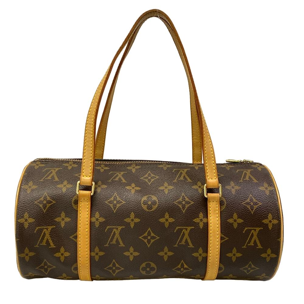 Louis Vuitton Papillon 30 Monogram Handbag M51385 Dark Brown Light Brown - Picture 3 of 15